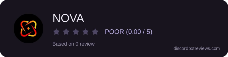 Rating widget preview for NOVA