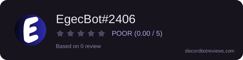 Rating widget preview for EgecBot#2406