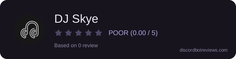 Rating banner for DJ Skye