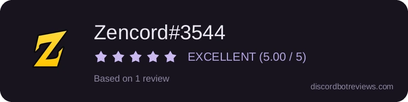 Rating widget preview for Zencord#3544