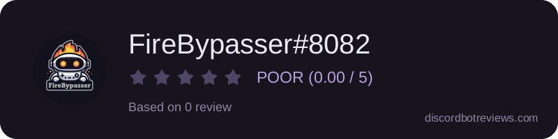Rating widget preview for FireBypasser#8082