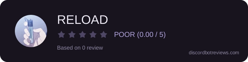 Rating widget preview for RELOAD