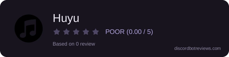Rating widget preview for Huyu