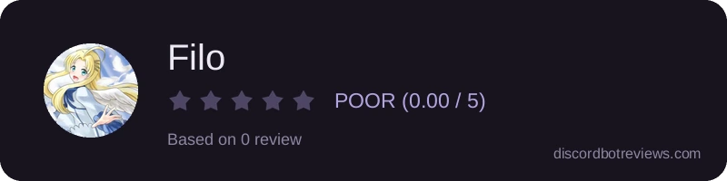 Rating widget preview for Filo