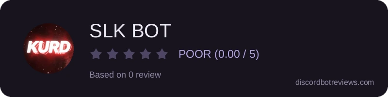 Rating widget preview for SLK BOT