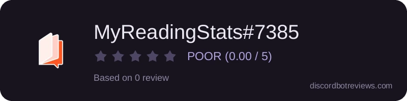 Rating widget preview for MyReadingStats#7385
