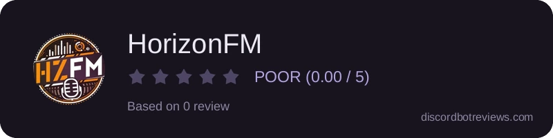 Rating widget preview for HorizonFM