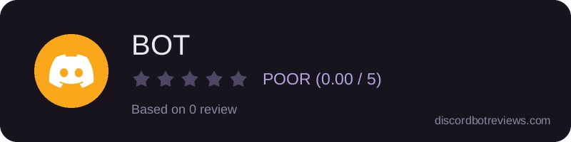 Rating widget preview for BOT
