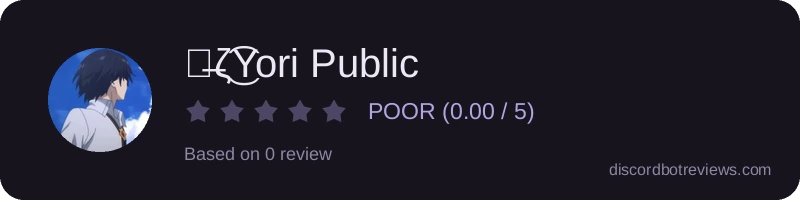 Rating widget preview for ๖̶ζ͜͡Yori Public