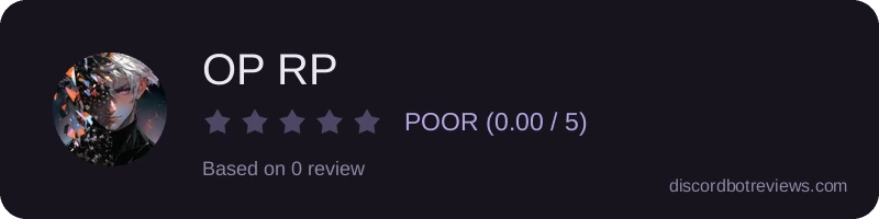 Rating widget preview for OP RP