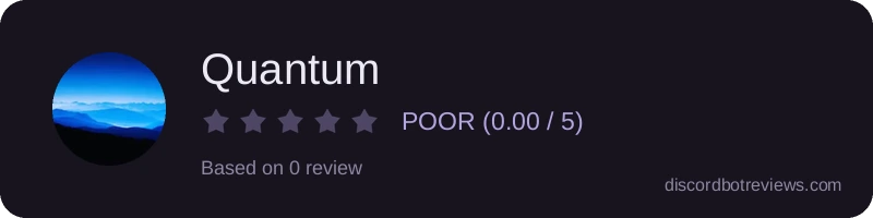 Rating widget preview for Quantum
