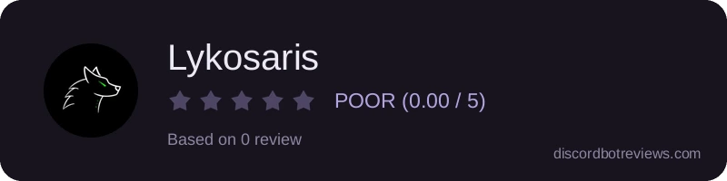 Rating widget preview for Lykosaris