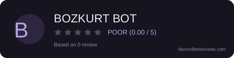 Rating banner for BOZKURT BOT