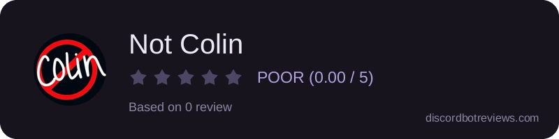 Rating widget preview for Not Colin