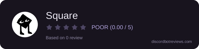 Rating widget preview for Square