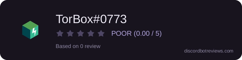 Rating widget preview for TorBox#0773