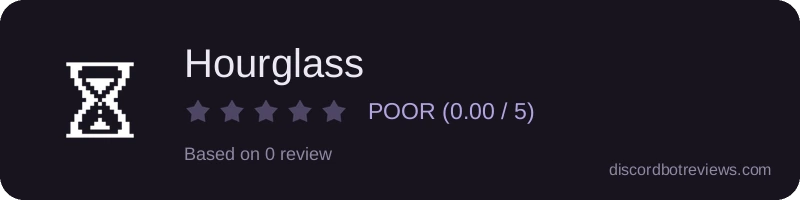 Rating widget preview for Hourglass