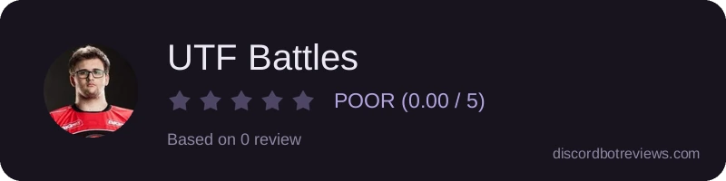 Rating widget preview for UTF Battles