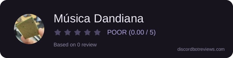 Rating widget preview for Música Dandiana
