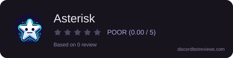 Rating widget preview for Asterisk