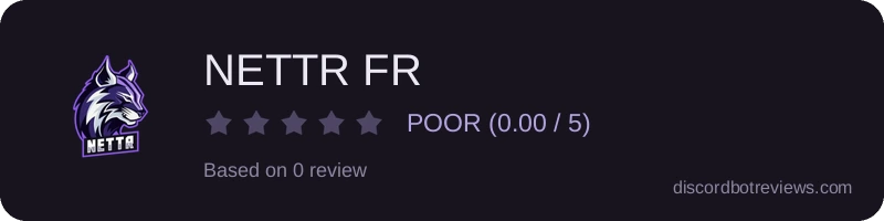 Rating widget preview for NETTR FR