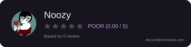 Rating widget preview for Noozy