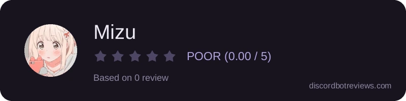 Rating widget preview for Mizu