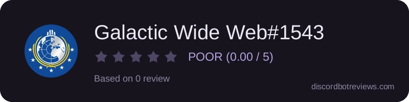 Rating widget preview for Galactic Wide Web#1543