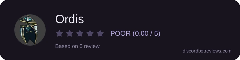 Rating widget preview for Ordis