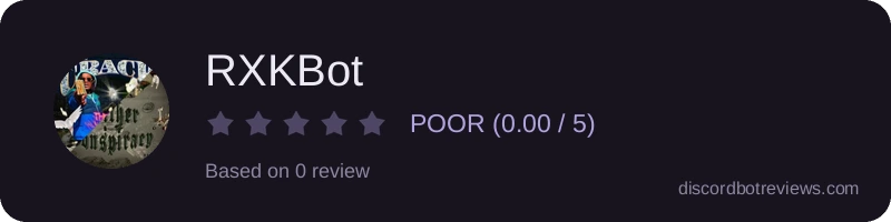 Rating widget preview for RXKBot