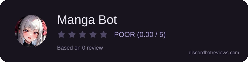 Rating widget preview for Manga Bot