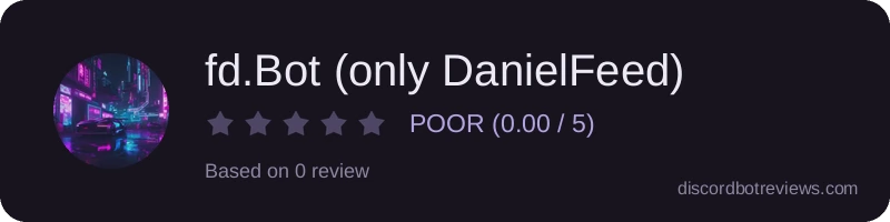 Rating widget preview for fd.Bot (only DanielFeed)