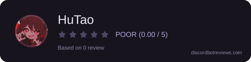 Rating widget preview for HuTao