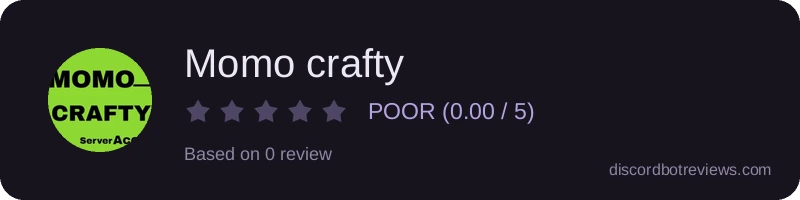 Rating widget preview for Momo crafty
