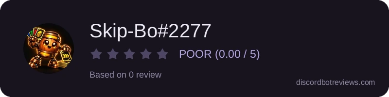 Rating widget preview for Skip-Bo#2277