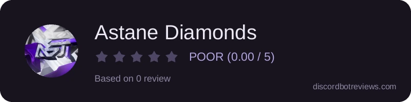 Rating widget preview for Astane Diamonds
