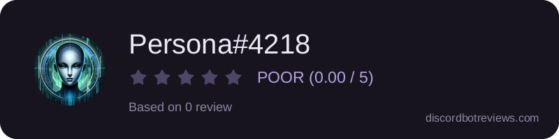 Rating widget preview for Persona#4218