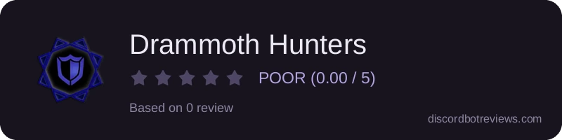 Rating widget preview for Drammoth Hunters