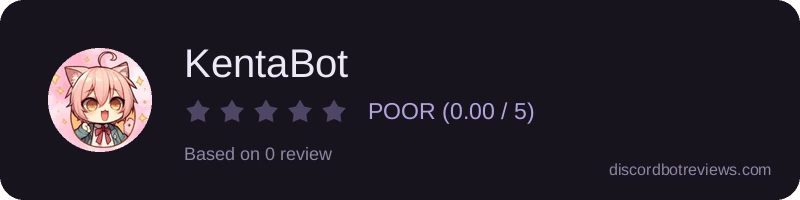 Rating widget preview for KentaBot