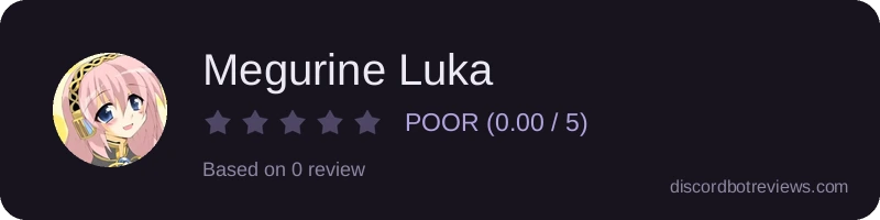 Rating widget preview for Megurine Luka
