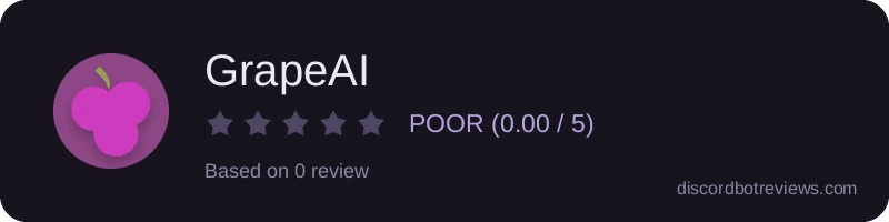 Rating widget preview for GrapeAI