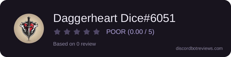 Rating widget preview for Daggerheart Dice#6051