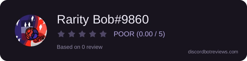 Rating widget preview for Rarity Bob#9860