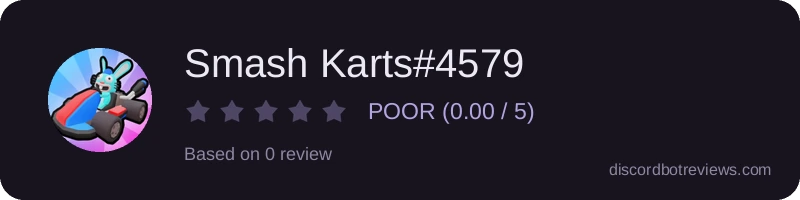 Rating widget preview for Smash Karts#4579