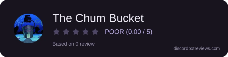 Rating widget preview for The Chum Bucket