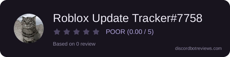 Rating widget preview for Roblox Update Tracker#7758