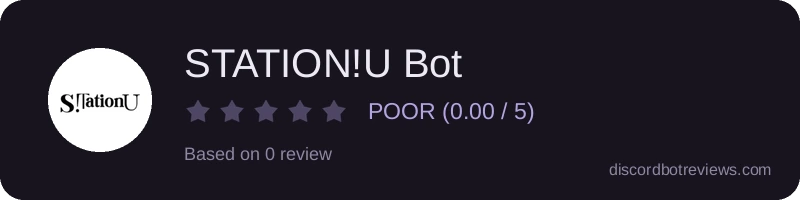 Rating widget preview for STATION!U Bot