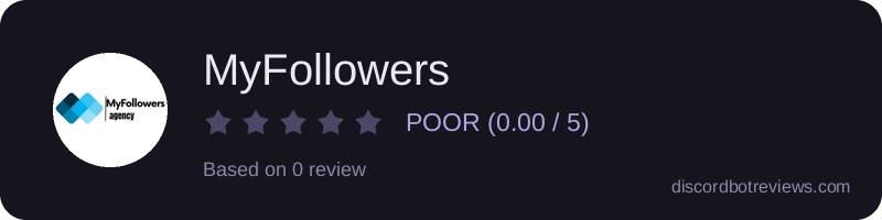 Rating widget preview for MyFollowers