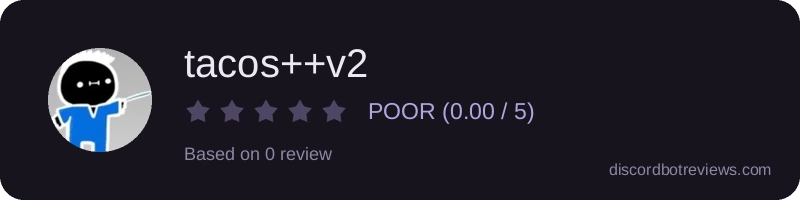 Rating widget preview for tacos++v2
