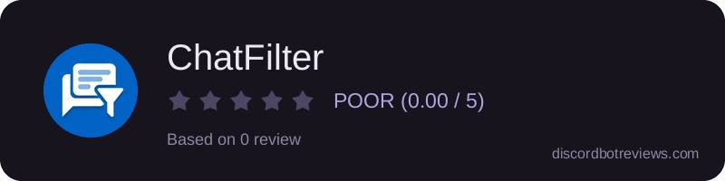 Rating banner for ChatFilter
